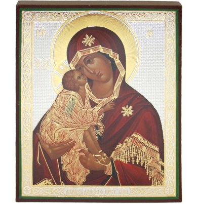 Иконы Донская икона Божией матери литография на дереве (13 х 16 см)