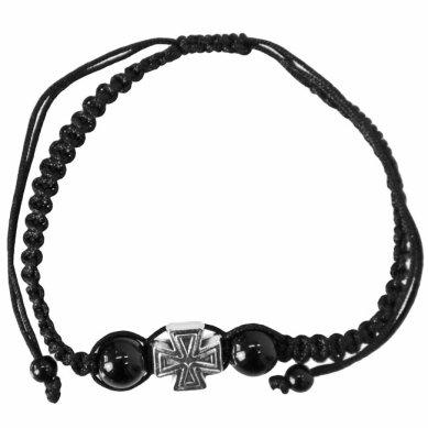 Утварь и подарки Браслет плетеный с крестиком