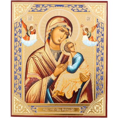 Иконы Страстная икона Божией Матери на оргалите (11 х 13 см, Софрино)