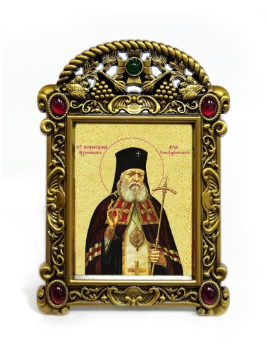 Иконы Лука Крымский икона в рамке-киоте (6,5 х 9 см)