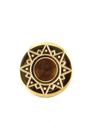 Утварь и подарки Мощевик из латуни «Вифлеемская звезда» с гравировкой (внешний диаметр 25 мм)