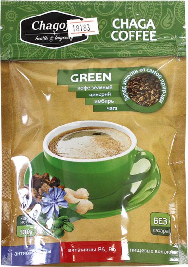 Натуральные товары Кофейный напиток Green, 100 г