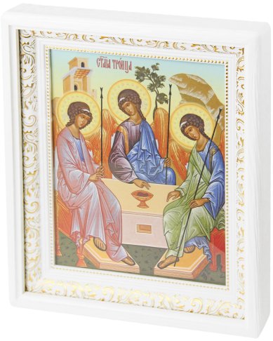 Иконы Троица Святая икона в киоте (27,5 х 33 см)