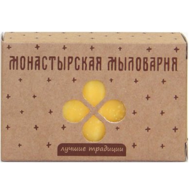 Натуральные товары Мыло ручной работы «Апельсин» из Псково-Печерского монастыря (110 г) 