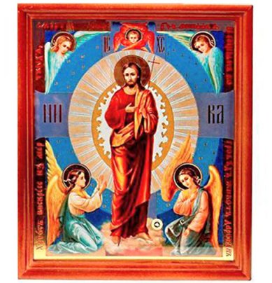 Иконы Воскресение Христово икона с мощевиком (10 х 24 см, Софрино)