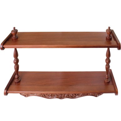 Утварь и подарки Полка 2-х ярусная прямая (64 х 16 см, высота 40 см, расстояние между полками 25 см)