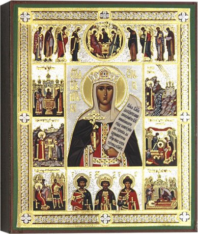 Иконы Святая равноапостольная княгиня Ольга, икона 13 х 16 см