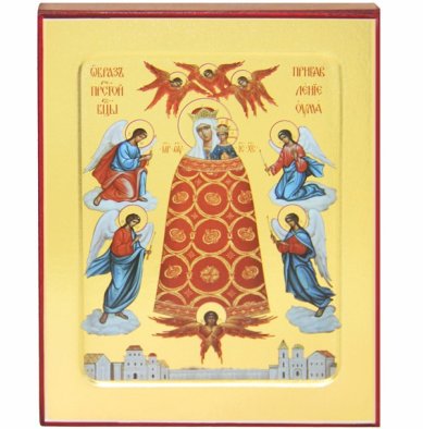 Иконы Прибавление ума икона Божией Матери  на дереве (12,5 х 16 см)