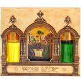 Утварь и подарки Набор подарочный «Миро» с благовониями (2 шт по 10 мл каждый, икона Святая троица)