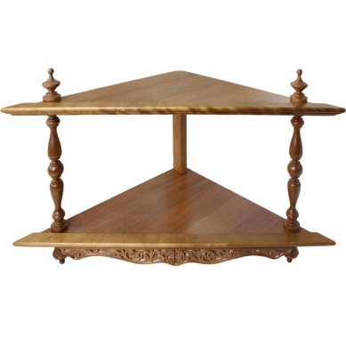 Утварь и подарки Иконница (полка) угловая 2-х ярусная (65 х 45 см)