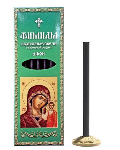Утварь и подарки Свечи Фимиам кадильные большие «Казанская Божия Матерь. Афон»