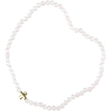 Утварь и подарки Браслет из натурального камня кварц розовый