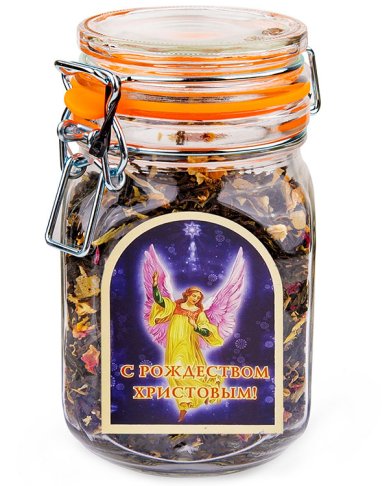 Натуральные товары Чай черный подарочный Dolche Vita «С Рождеством Христовым!» в банке, 125 г