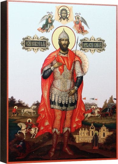 Иконы Илия Муромский, икона на МДФ, гладкая (14 х 18 см)