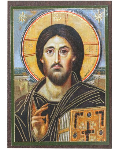 Иконы Спас Синайский икона на МДФ (6,3 х 9 см)