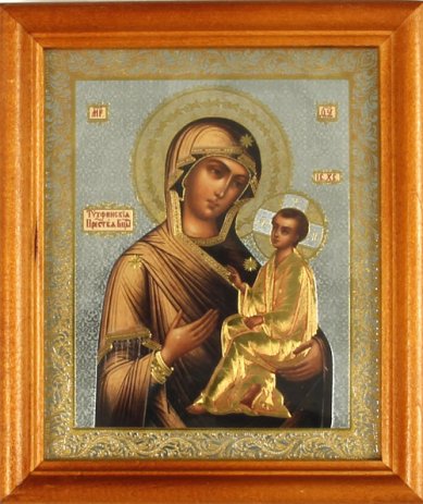 Иконы Тихвинская икона Божией Матери (13 х 16 см, Софрино)