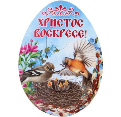 Утварь и подарки Магнитный пазл-яйцо «Птички» (9,5 х 13,5 см)