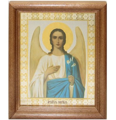 Иконы Гавриил Архангел икона с Днем Ангела (13 х 16 см, Софрино)