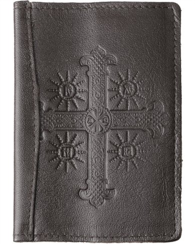 Утварь и подарки Обложка для паспорта с тиснением «Крест» кожаные карманы (кожа, 10 х 14 см)