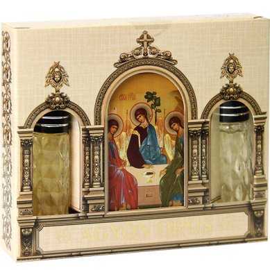 Утварь и подарки Набор подарочный «Миро» с благовониями (2 шт по 10 мл каждый, икона Святая Троица)