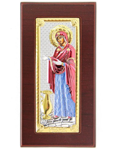 Иконы Геронтисса икона Божией Матери греческого письма, ручная работа (6,3 х 12 см)