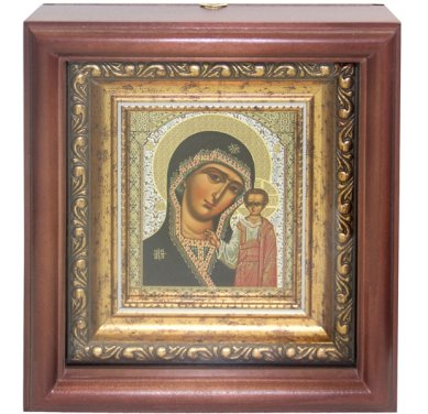 Иконы Казанская икона Божией Матери (16,5 х 18 см)