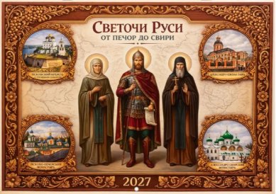 Книги Светочи Руси от Печор до Свири. Православный перекидной календарь на 2027 год