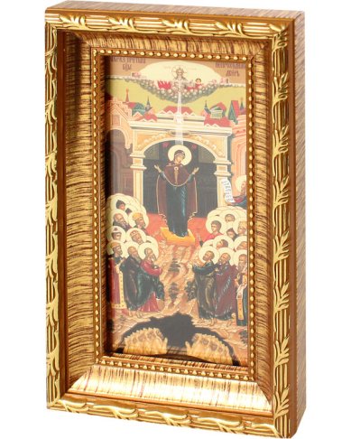 Иконы Непроходимая Дверь, икона в багете 10х16,5 см