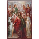 Иконы Собор Архангела Михаила икона (12 х 18 см)
