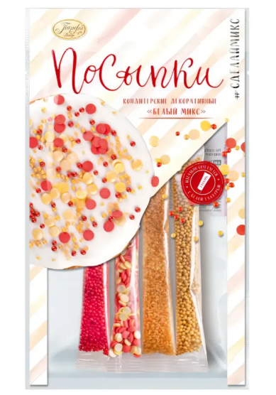 Утварь и подарки Посыпки декоративные для украшения пасхального кулича «Белый микс»