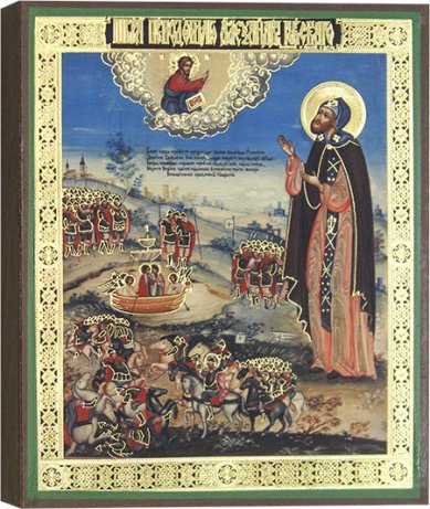 Иконы Святой благоверный князь Александр Невский, икона 13 х 16 см
