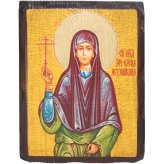 Иконы Елена (Асташкина) монахиня преподобномученица икона на дереве под старину (18 х 24 см)