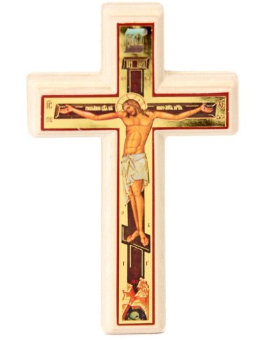 Иконы Распятие малое для водителей, дерево (6,3 х 10,3 см)