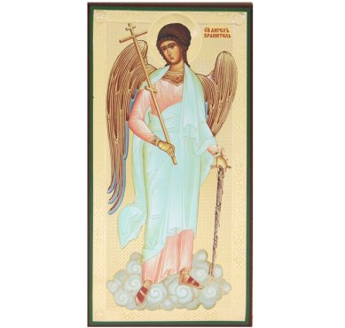 Иконы Ангел Хранитель литография на дереве (13 х 25 см)