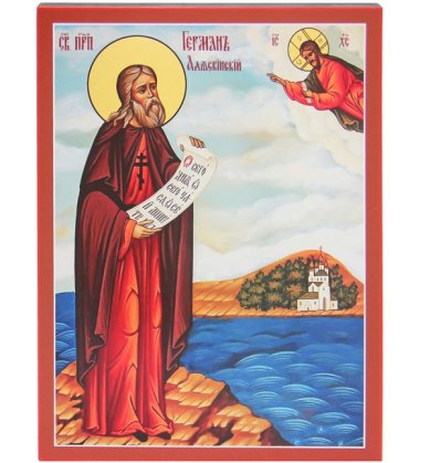 Иконы Герман Аляскинский преподобный икона (18 х 24 см)