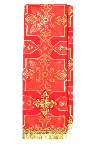 Утварь и подарки Закладка для Апостола шелковая (красная, 10 х 100 см)