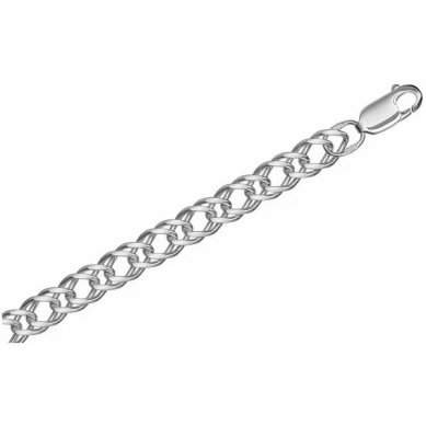 Ювелирные изделия Цепь d100, серебро 925, родированная, размер 55 см