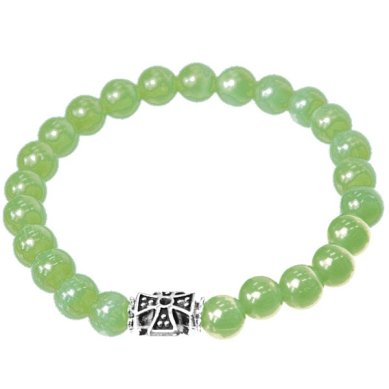 Утварь и подарки Четки-браслет 23-24 звена из камня кошачий глаз, с крестом