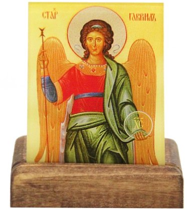 Иконы Икона настольная «Образы Ангелов и Архангелов» на стекле с подставкой (4,5 х 6 см)