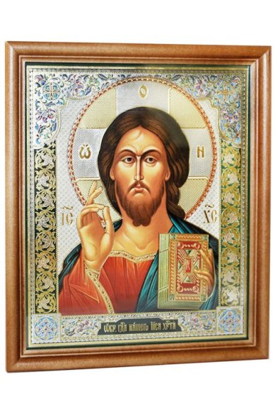 Иконы Господь Вседержитель икона под стеклом (20 х 24 см, Софрино)