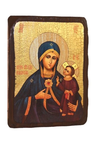Иконы Армянская икона Божией Матери на дереве под старину (18х24 см)