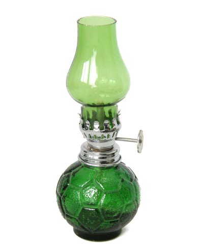 Утварь и подарки Лампа масляная (стекло, зеленая), 12 см