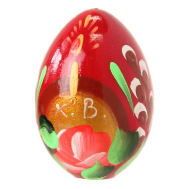 Утварь и подарки Яйцо деревянное «Цветы» (ручная роспись)