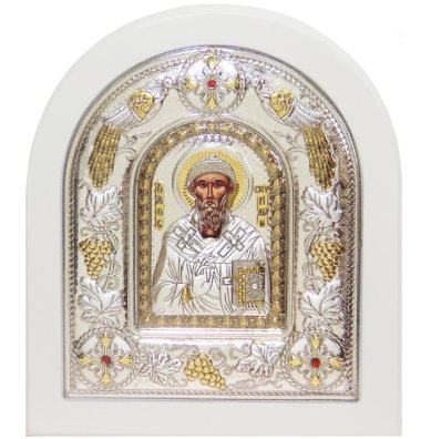 Иконы Спиридон Тримифунтский икона греческого письма, ручная работа (11,5 х 13,5 см)