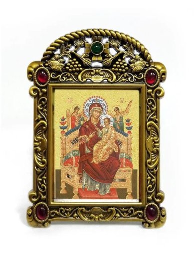 Иконы Всецарица икона Божией Матери в рамке-киоте (6,5 х 9 см)