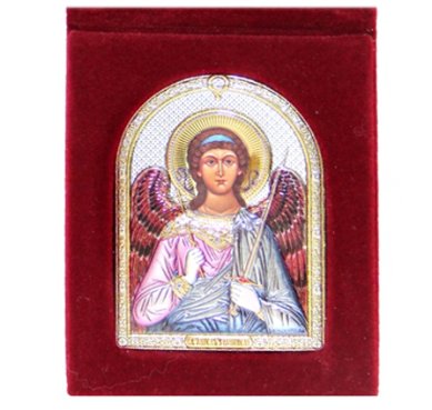 Иконы Ангел Хранитель складень бархатный (7 х 9 см)
