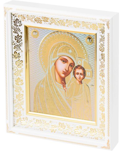 Иконы Казанская икона Божией Матери в киоте (25,5 х 29 см)