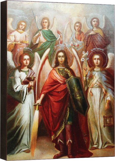 Иконы Собор Архангела Михаила икона (14 х 18 см)