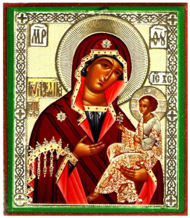 Иконы Грузинская икона Божией Матери (6 х 7 см)