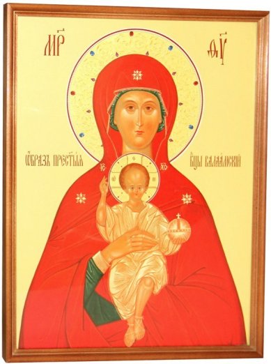 Иконы Валаамская икона Божией Матери (30 х 40 см, Софрино)